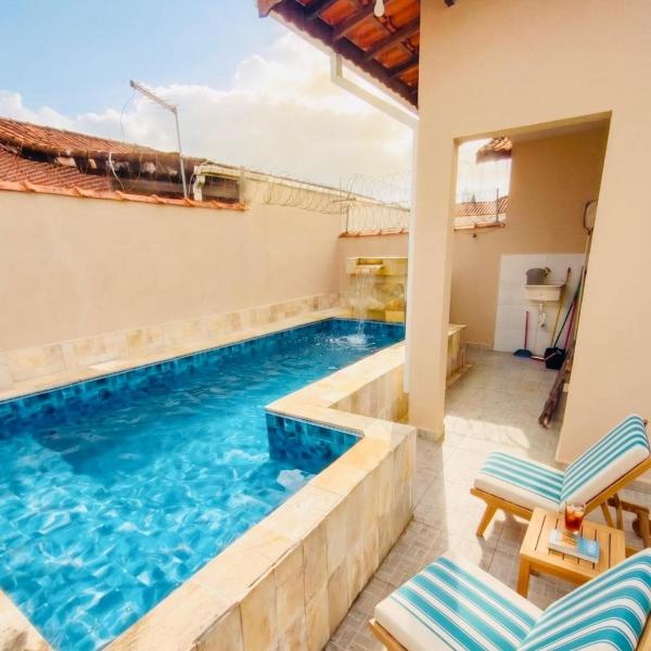 Casa com piscina até 15 pessoas com churrasqueira