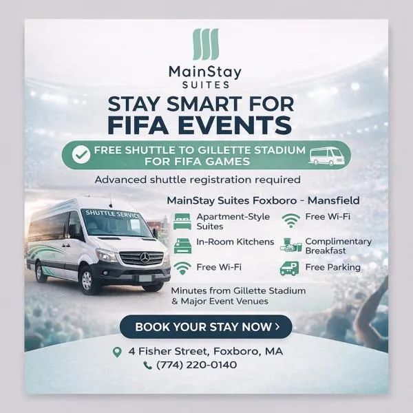 MainStay Suites Foxboro - Mansfield, Hotel in Foxboro