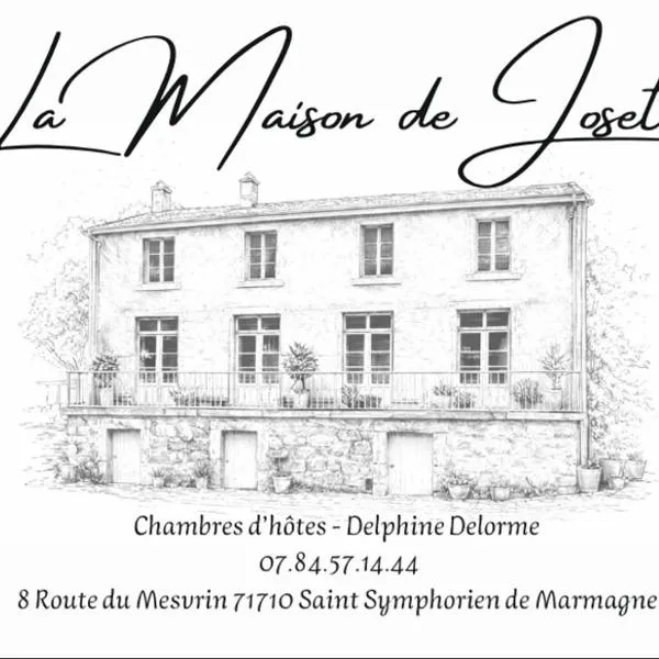 La Maison de Josette, hotelli kohteessa Saint-Symphorien-de-Marmagne