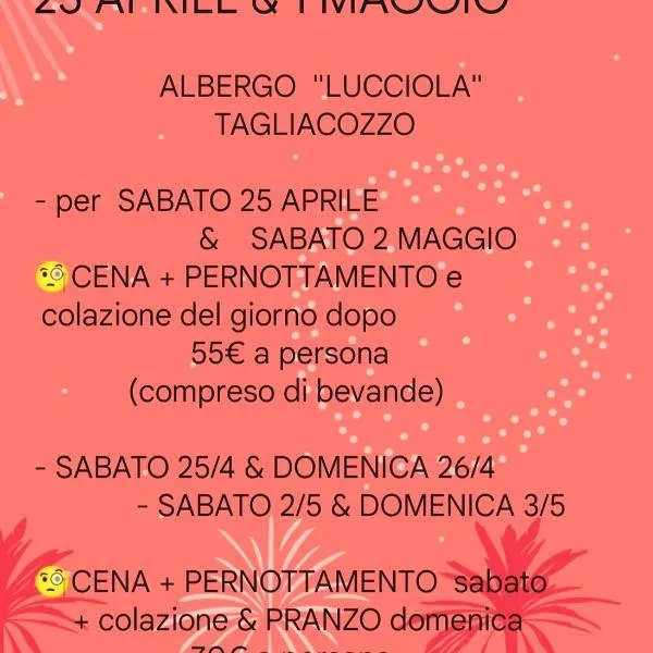 La Lucciola Albergo Ristorante โรงแรมในทาเจลียคอสโซ