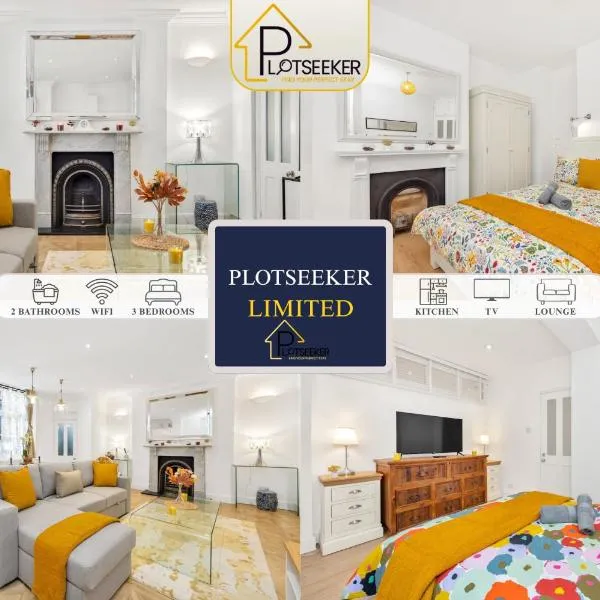 Kensington 3BR Victorian Flat Sleeps 8 Tube, hotel in Londen