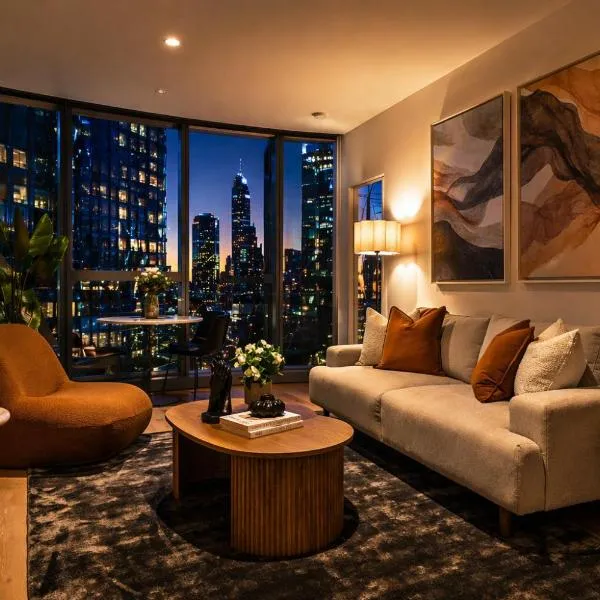 Luxury 2BR Retreat, Pool, Sauna & Prime CBD Locat, hotel a Melbourne