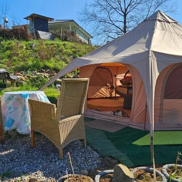 Beheizte Jurte Zelt Glamping Camping Winter Schlüchtern Hessen Main-Kinzig, hotel en Schlüchtern
