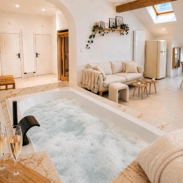 Sublime Loft avec Spa Privatif & Sauna, Hyper Centre, Parking facile, hotelli kohteessa Épinal