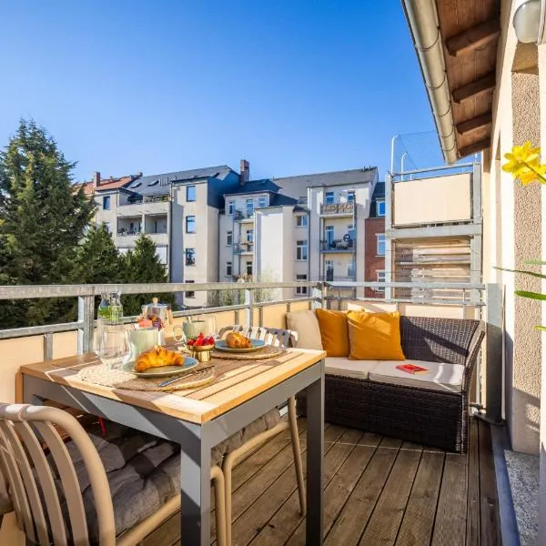 Zentrale & ruhige Stadtwohnung nahe Hbf und Uni, khách sạn ở Chemnitz