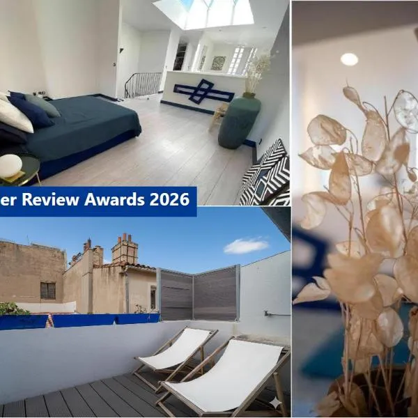 Triplex 120m2 avec Terrasse au centre Panier, Vieux Port, 2 SDB, option Parking، فندق في مارسيليا