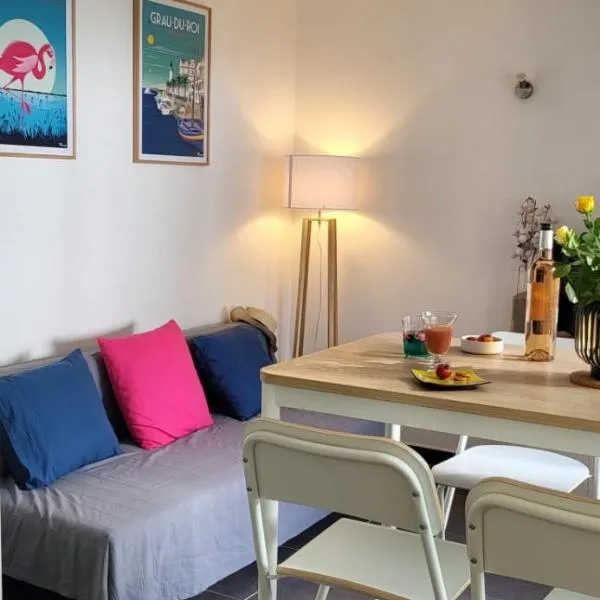 Une Escale en bord de Plage avec piscine et jardins, hotel in Le Grau-du-Roi