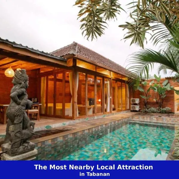 Swara Tenang Wooden Lodge, hotell i Tabanan