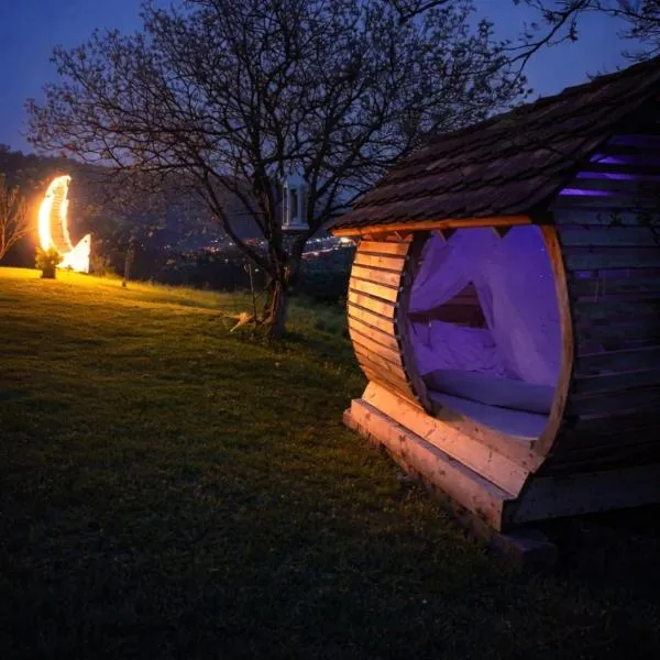 Dušanovac Panorama House - veliko dvoriste, 2 rostilja, pogled na Rasku: Raška şehrinde bir otel