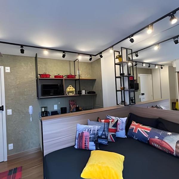 Studio moderno com Ar e silencioso no 15 andar