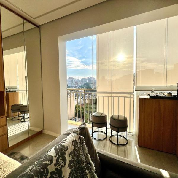 Studio charmoso no 8 andar com Ar e Piscina 801