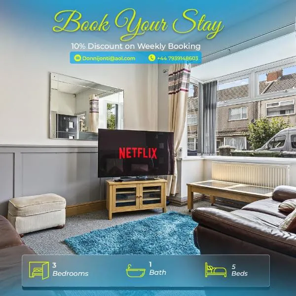 Grimsby Retreat - Spacious 3BR House - 15 Percent Off Monthly, khách sạn ở Grimsby