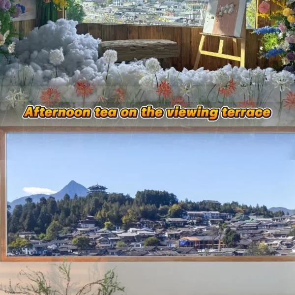 The Windyard Panorama Retreat·Private Terrace with Views of Ancient Town & Jade Dragon Snow Mountain·Big Water Wheel Branch, hotel v mestu Lijiang