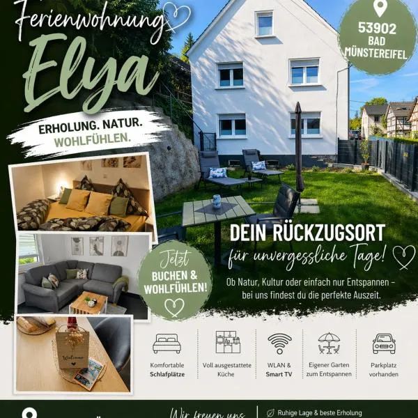 Viesnīca FeWo Elya mit Garten, Wellness, Shopping, Auszeit pilsētā Bādminsteraifela