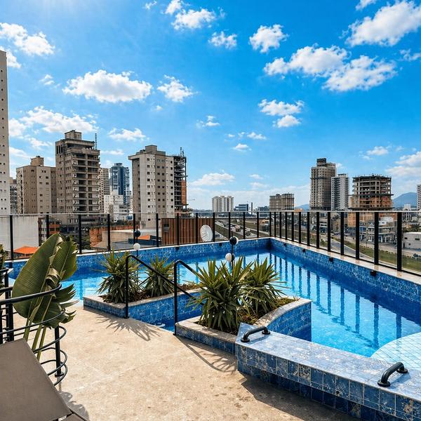 Apto. luxo, 3dorm, meia praia 300m mar - ZUR1204