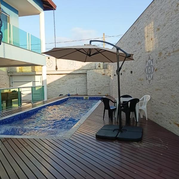 Linda casa Caraguatatuba 4 dormitórios, Ar condicionado piscina Gilson
