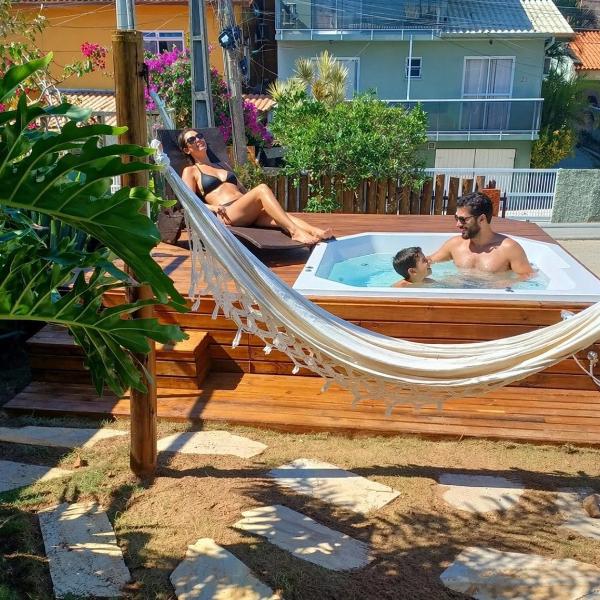 Casa brasileira frente mar com SPA e estacionamento