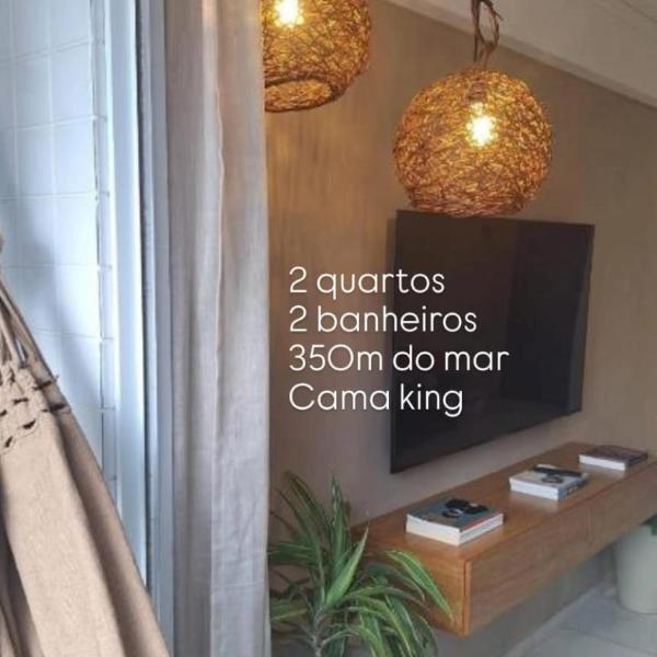 Parador Manaíra, 2 quartos, 350m da praia, cama king , 2wc