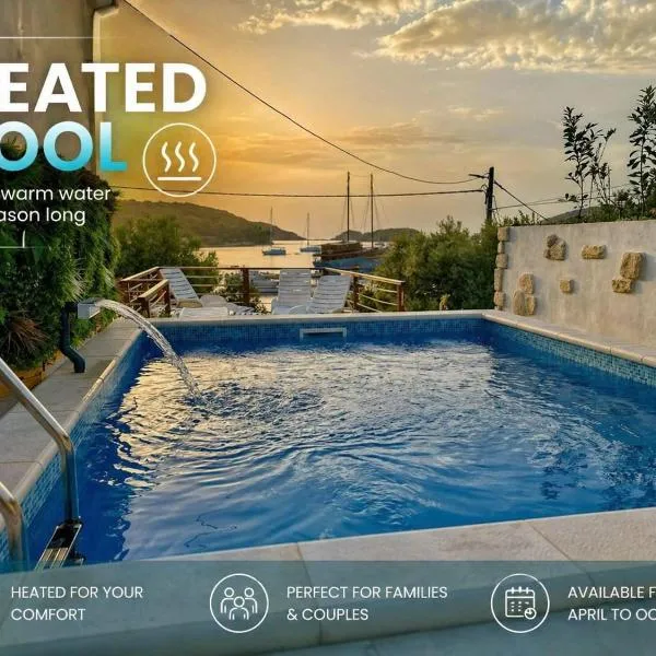 Rab में, होटल Beach Villa Ema with Heated Pool