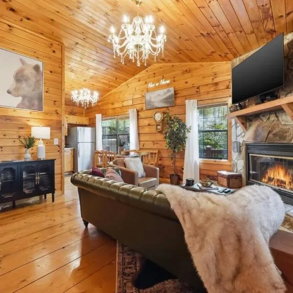 Luxe Blue Ridge Cabin: Hot Tub, Theater, Dogs OK – hotel w mieście Blue Ridge