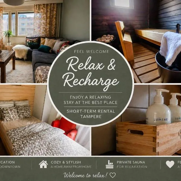 Private sauna, balcony and top location in Tampere! โรงแรมในตัมเปเร