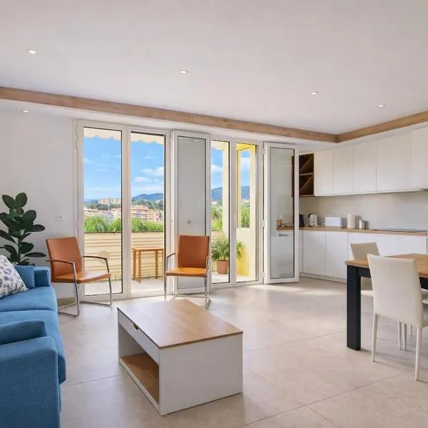 Menton Sunny Balcony No Overlooking AC Parking Beach Walk, מלון במנטון