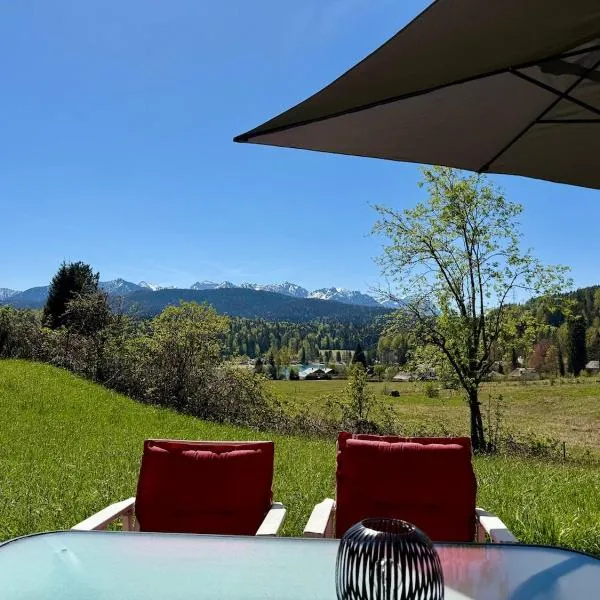 Auszeit am Walchensee mit Garten, Seeblick & Sauna, Hotel in Kochel