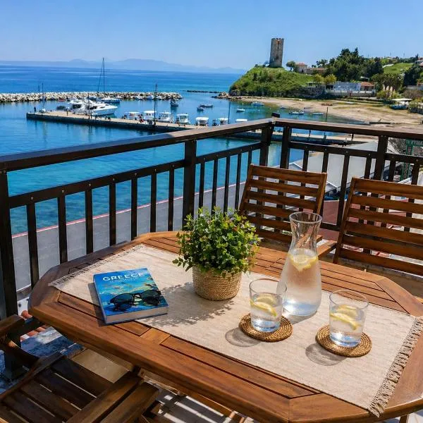 Panoramic Sea View Apartment, viešbutis mieste Nea Fokea