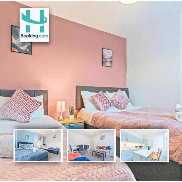Stylish Modern 5BR Home by Hyped Properties Ideal for Contractors Relocators Longer Stay Near Centre & Golf Course with Parking, hotel em Wolverhampton
