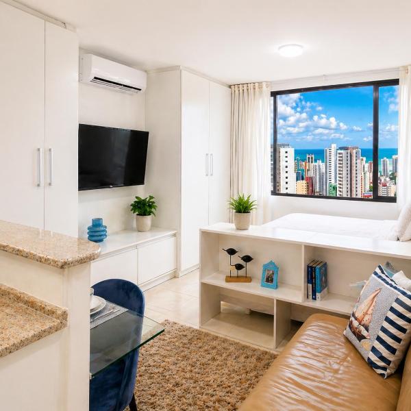 Flat Golden Home shopping 2806 -Boa Viagem - Com Piscina