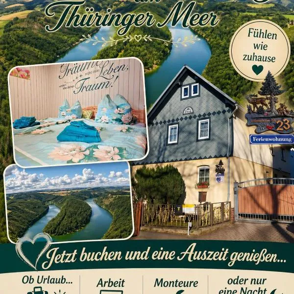 Landhauswohnung am Thüringer Meer - Fühlen wie Zuhause, khách sạn ở Liebschütz