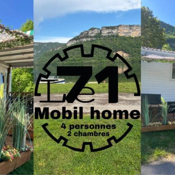 le 71 mobil home 4 personnes 2 chambres、Condesのホテル