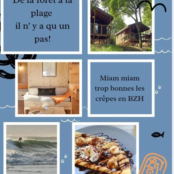 Le Jardin Saint Germain Lodges and Events, hotel di Plogastel-Saint-Germain