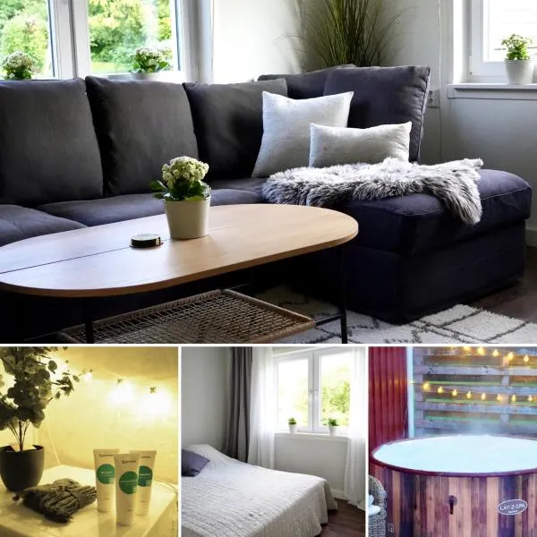 Köping में, होटल Entire house with hot tub and beachfront