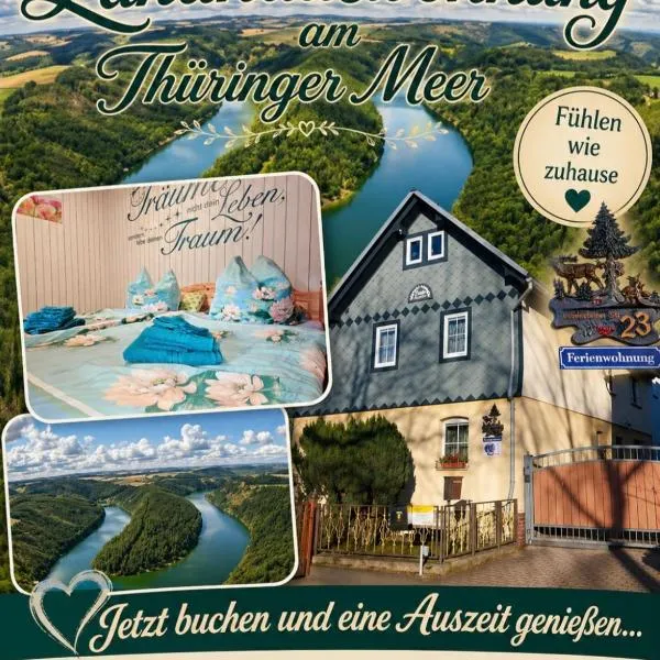 Landhauswohnung am Thüringer Meer - Fühlen wie Zuhause, hotel a Liebschütz