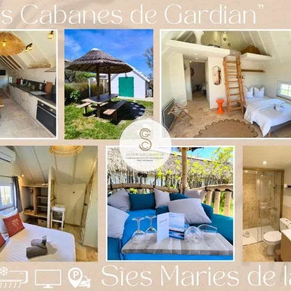 Les Cabanes de Gardian - Saintes-Maries-de-la-Mer - Camargue- Arles, hotel in Saintes-Maries-de-la-Mer