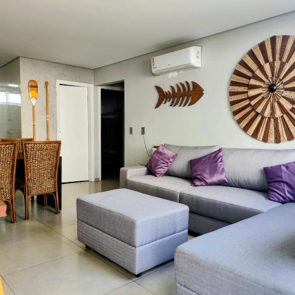 F1- Apto Beira Mar - 2 Suítes e sala c/ar cond 1 Garagem (Em 6X)