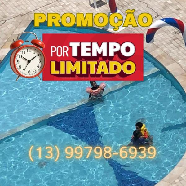 Apto 2 quartos à 2min da praia com piscina e lazer