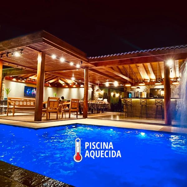 Recanto Quinta das Palmeiras, Casa com Piscina Aquecida, até 16 pessoas, Perto do Thermas, Olímpia-SP