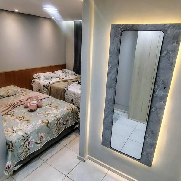 Apartamento térreo, até 6 pessoas , com piscina e próx a praia