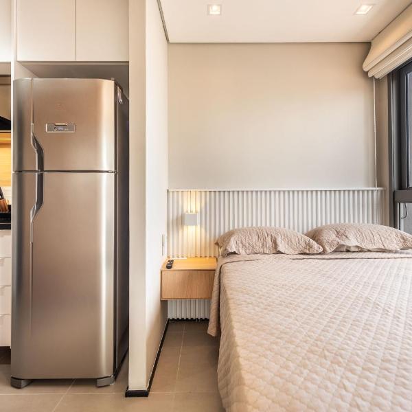 BHaus ON Brooklin | Studio Premium | Vista Panorâmica | 19o andar | Academia | Lavanderia | Mini Mercado | Recepção 24h | ao lado do Metrô | bk19