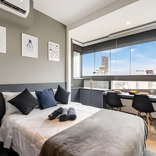 BHaus VN Oscar Freire | Studio compacto 20m2 | Vista Jardins 16o andar | Coworking | Locker | Minimercado | Academia | Lavanderia | Ao lado do Metrô | Estacionamento pago no prédio | of18