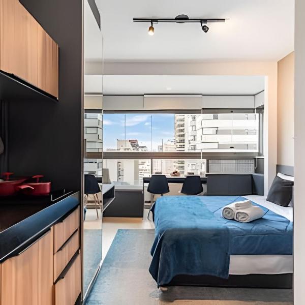 BHaus VN Oscar Freire - Studio compacto 20m2 - Vista Jardins 16o andar - Coworking - Locker - Minimercado - Academia - Lavanderia - Ao lado do Metrô - Estacionamento pago no prédio - of16 - Foto 2