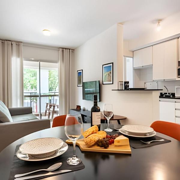 BHaus Morumbi Estádio Andalus Einstein | Grand Apartment com Varanda | 1o andar | Academia | Piscina | Lavanderia pay per use | Minimercado | Recepção 24h | Vaga de Garagem | ad8
