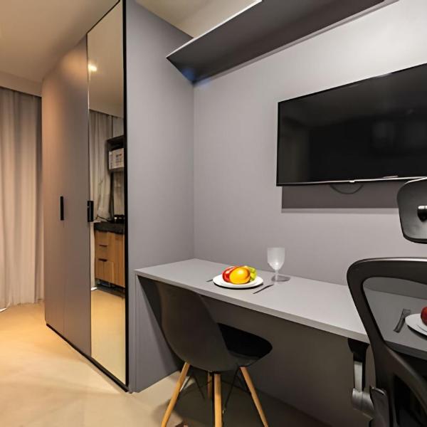 BHaus Moema On Imarés | Studio com Varanda | 9o andar | Lavanderia Pay per use | Academia | Próximo ao Shopping Ibirapuera e Metrô | Sem vaga garagem | Recepção 24h | Minimercado | im923 - Foto 5