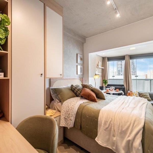 BHaus ON Vila Madalena | Studio Premium | Próximo ao Metrô | Lavanderia pay per use | Coworking | Academia | Recepção 24h | Acomoda 3 pessoas | vm25