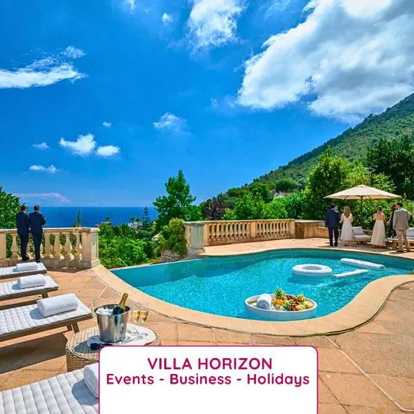 VILLA HORIZON - 5min from Monaco - A bird's-eye view of Monaco and Mediterranean - Ideal Groups & Families - Parking - Private Garden - Calm, hotel en Fontvieille