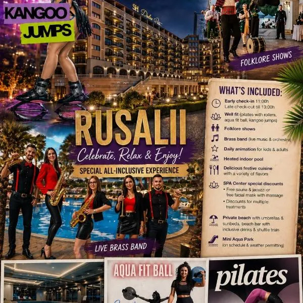 SH Dolce Vita- All Inclusive - Free Aquapark & Beach & Beach bar, hotelli Kultahietikolla