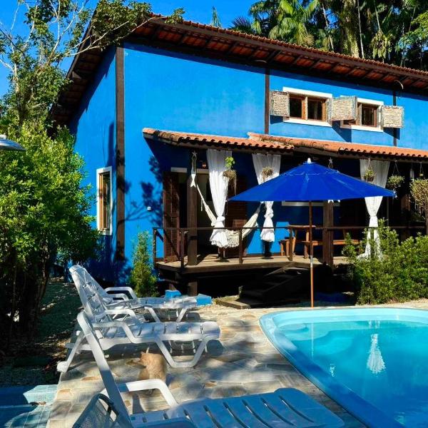 Bangalô com Piscina Aquecida em Meio à Natureza