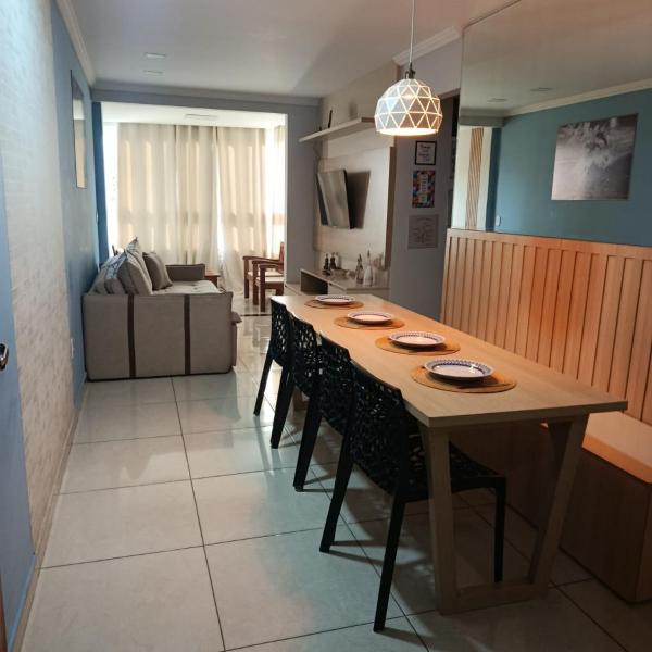 Apartamento 1 km da praia com ar e garagem - Foto 4